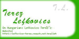 terez lefkovics business card